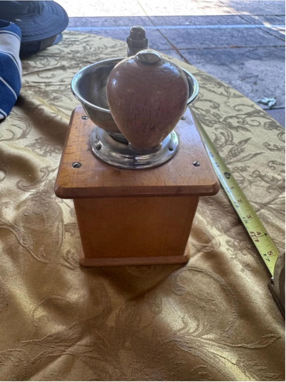 Vintage Cheese Grinder Grater Drawer Wood Metal